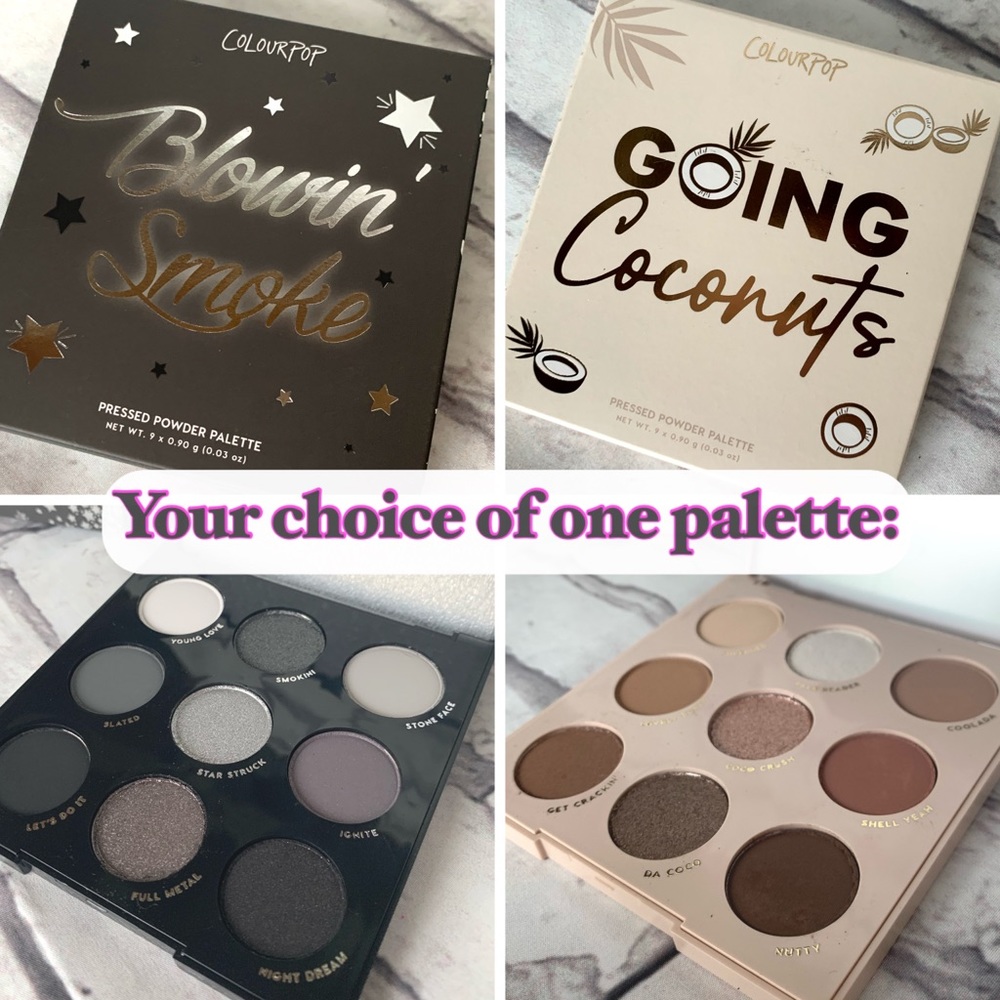 ColourPop: Going Coconuts OR Blowin’ Smoke